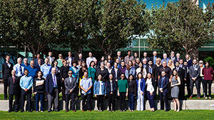 A large group of people outside on GIA’s Carlsbad, California campus. A large group of people outside on GIA’s Carlsbad, California campus.
