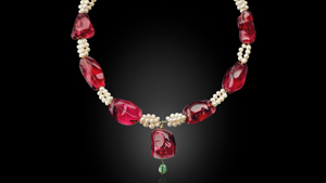 The Fall 2019 Gems & Gemology issue features an examination of the gem art of the Taj Mahal, an iconic architectural treasure erected at the pinnacle of the Mughal dynasty. The seventeenth-century necklace on the cover features seven spinels from Tajikistan, pearls and a pear-shaped emerald cabochon drop. The spinels are inscribed with the names of various Mughal emperors. The necklace was sold by Christie’s New York in June 2019 for more than $3 million. Photo courtesy of Christie’s. The Fall 2019 Gems & Gemology issue features an examination of the gem art of the Taj Mahal, an iconic architectural treasure erected at the pinnacle of the Mughal dynasty. The seventeenth-century necklace on the cover features seven spinels from Tajikistan, pearls and a pear-shaped emerald cabochon drop. The spinels are inscribed with the names of various Mughal emperors. The necklace was sold by Christie’s New York in June 2019 for more than $3 million. Photo courtesy of Christie’s.