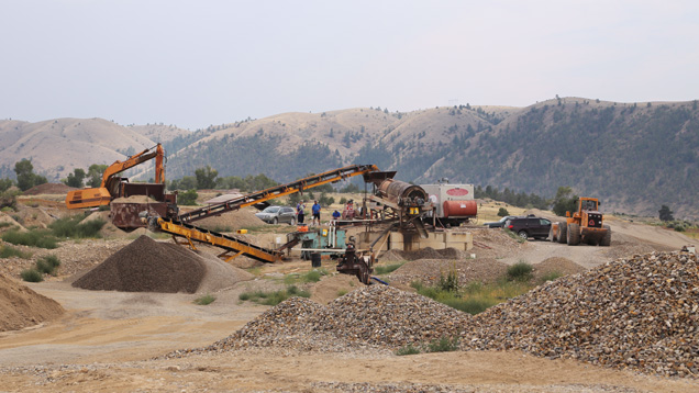 Mechanized mining operations in Montana Mechanized mining operations in Montana