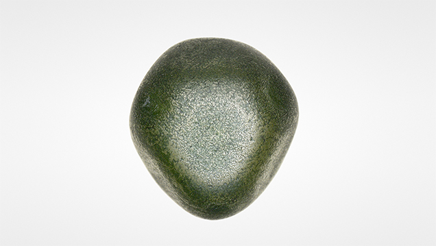 A green rough crystal. A green rough crystal.