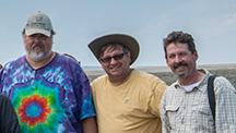 Kevin Schumacher at an Oregon sunstone mine.
