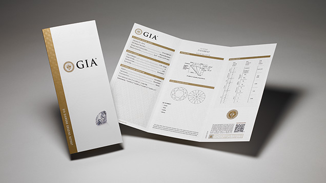 The GIA Diamond Grading Report provides a full assessment of a diamond’s quality using the 4Cs. View a <a href= The GIA Diamond Grading Report provides a full assessment of a diamond’s quality using the 4Cs. View a <a href=