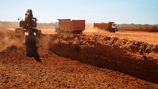 Mechanized ruby mining in Mozambique Mechanized ruby mining in Mozambique