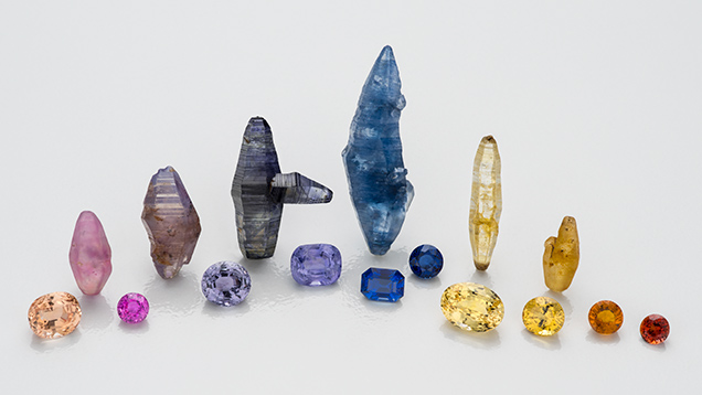 Sapphires from a variety of sources. Sapphires from a variety of sources.