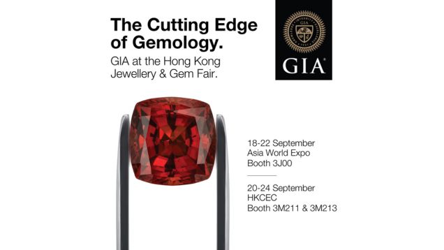 Come visit GIA's booth at the show Sep. 18 – 22 at AWE booth #3J00 and Sep. 20 – 24 at HKCEC booth #3M211&3M213. GIA also offers quick, convenient access to laboratory services during the show. Come visit GIA's booth at the show Sep. 18 – 22 at AWE booth #3J00 and Sep. 20 – 24 at HKCEC booth #3M211&3M213. GIA also offers quick, convenient access to laboratory services during the show.