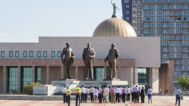 The Three Dikgosi monument, Gaborone The Three Dikgosi monument, Gaborone