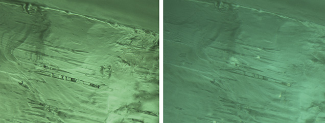Needle-like inclusions in Karma Safeed emerald Needle-like inclusions in Karma Safeed emerald