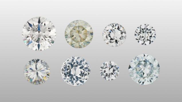 Natural Diamond and Synthetic Rutile