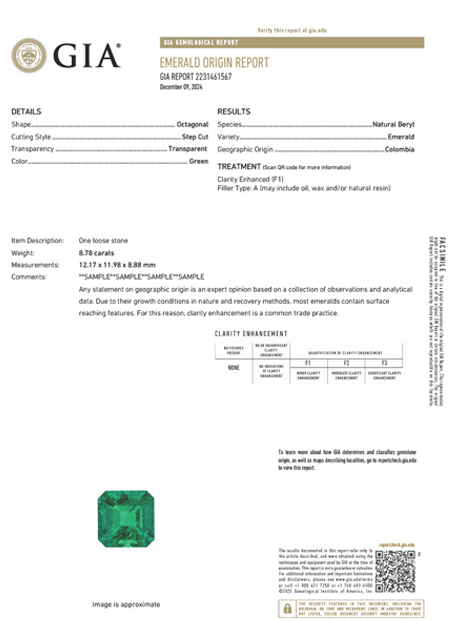 Recognizing the industry’s interest in more information about the nature of fillers in emeralds, GIA will offer filler identification with its emerald reports beginning December 15. The optional filler identification service will initially be offered at no cost. Recognizing the industry’s interest in more information about the nature of fillers in emeralds, GIA will offer filler identification with its emerald reports beginning December 15. The optional filler identification service will initially be offered at no cost.