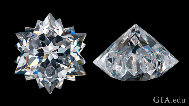 Star-shaped Cubic Zirconia